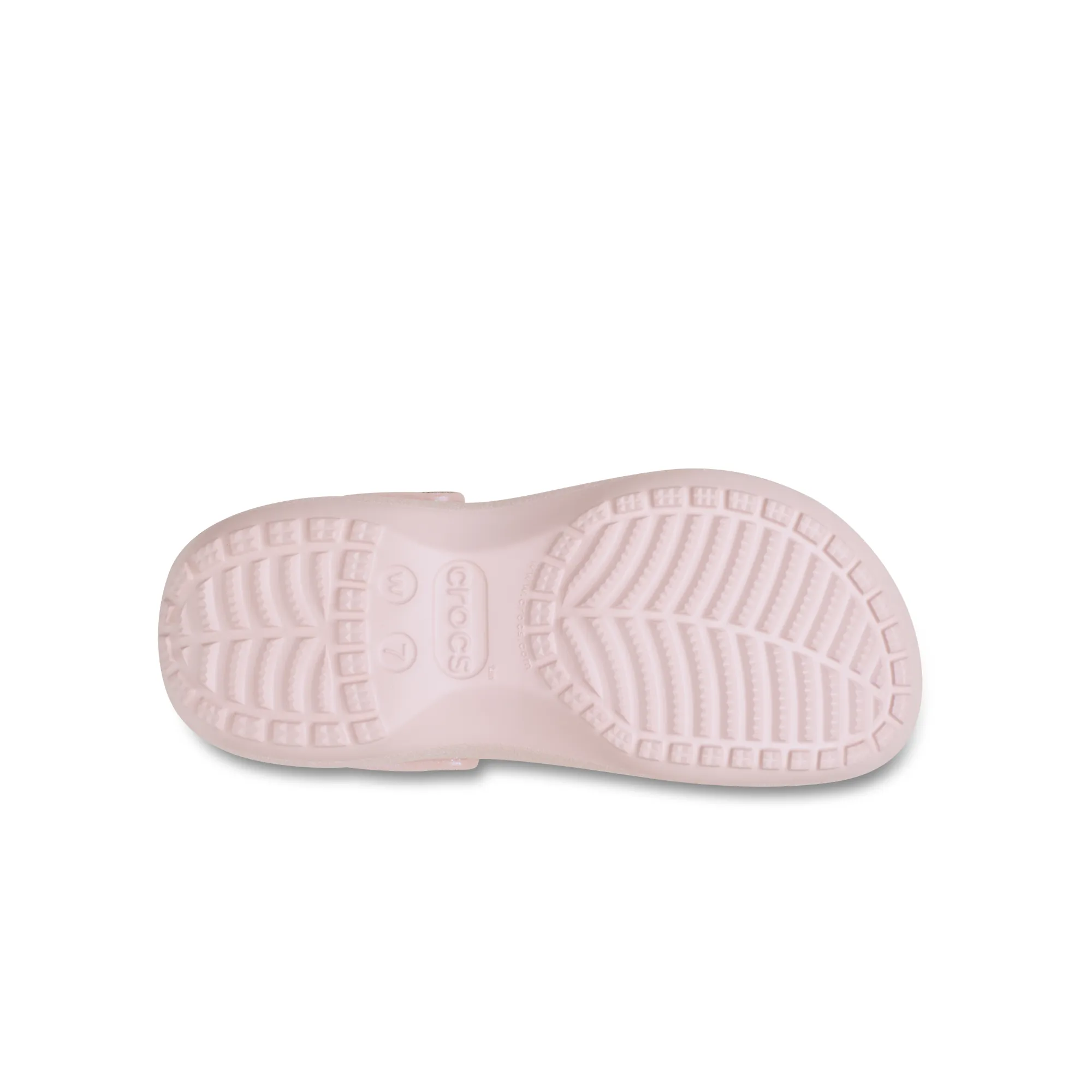 รองเท้าลำลองผู้หญิง CLASSIC PLATFORM IRIDESCENT GLITTER CLOG