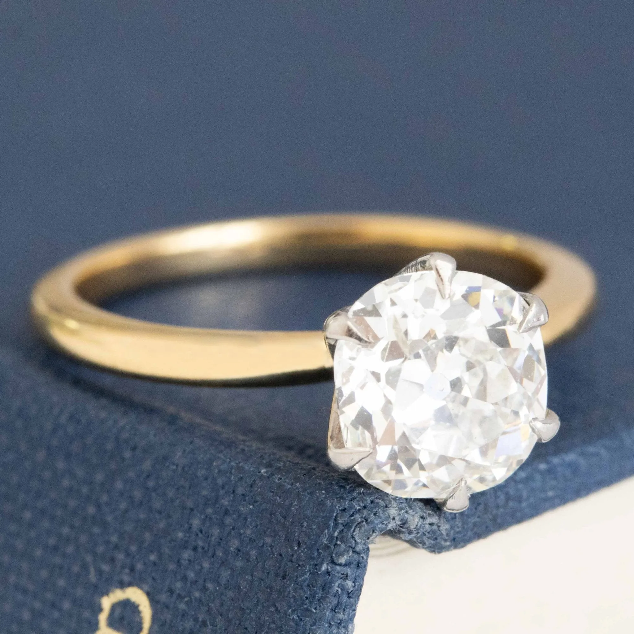 1.61ct Old Mine Cut Diamond Solitaire, GIA I SI2