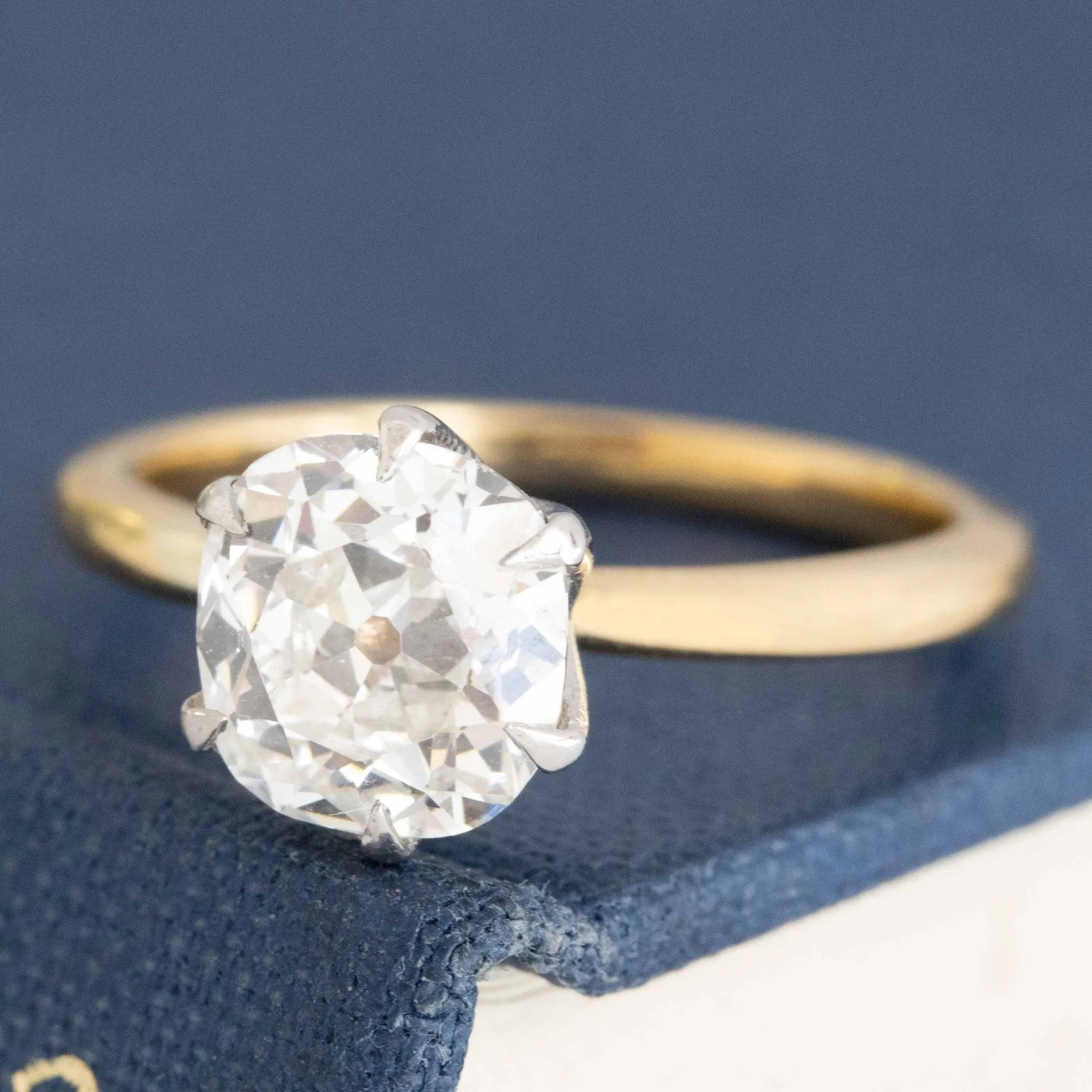 1.61ct Old Mine Cut Diamond Solitaire, GIA I SI2