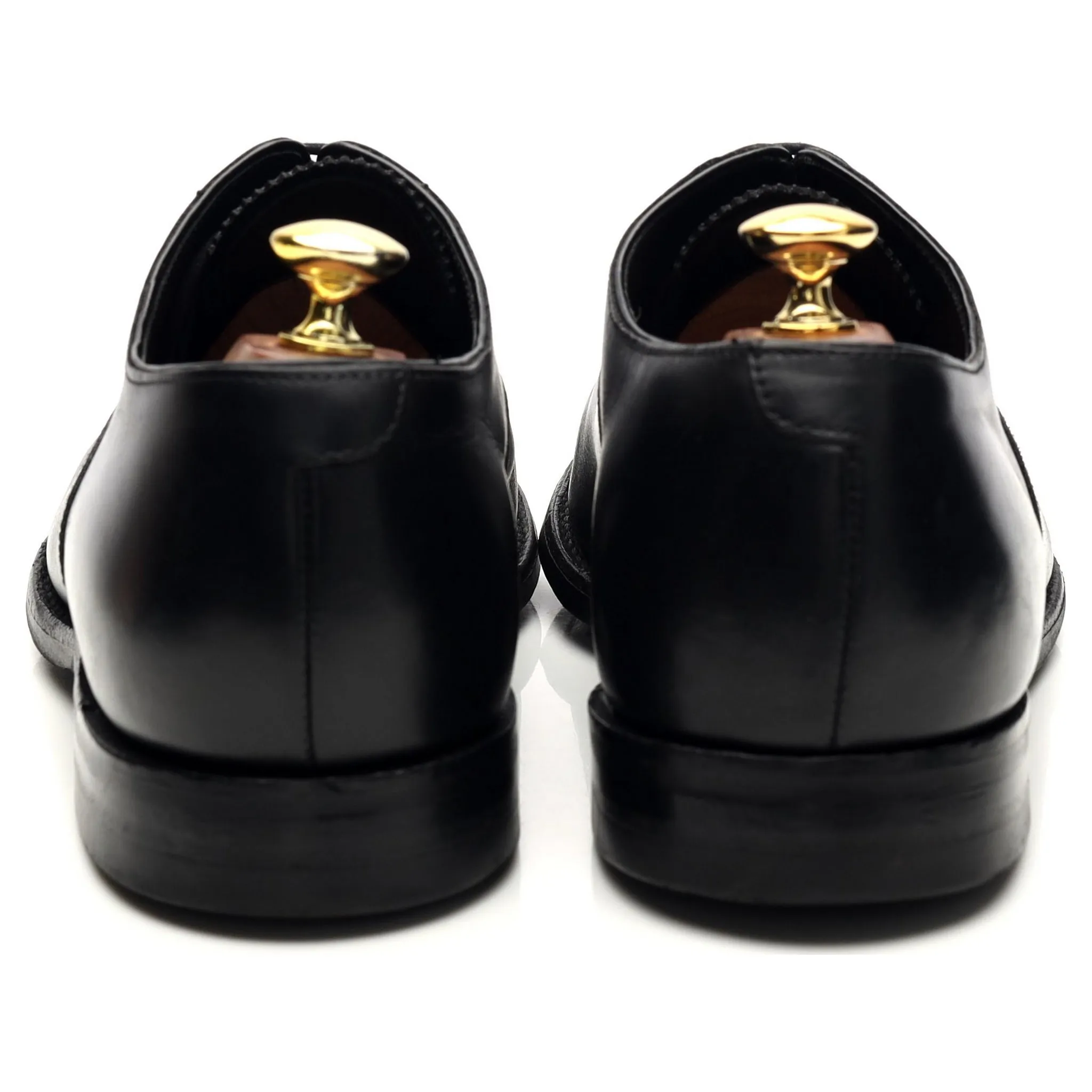 1880 'Aldwych' Black Leather Oxford UK 9.5 F