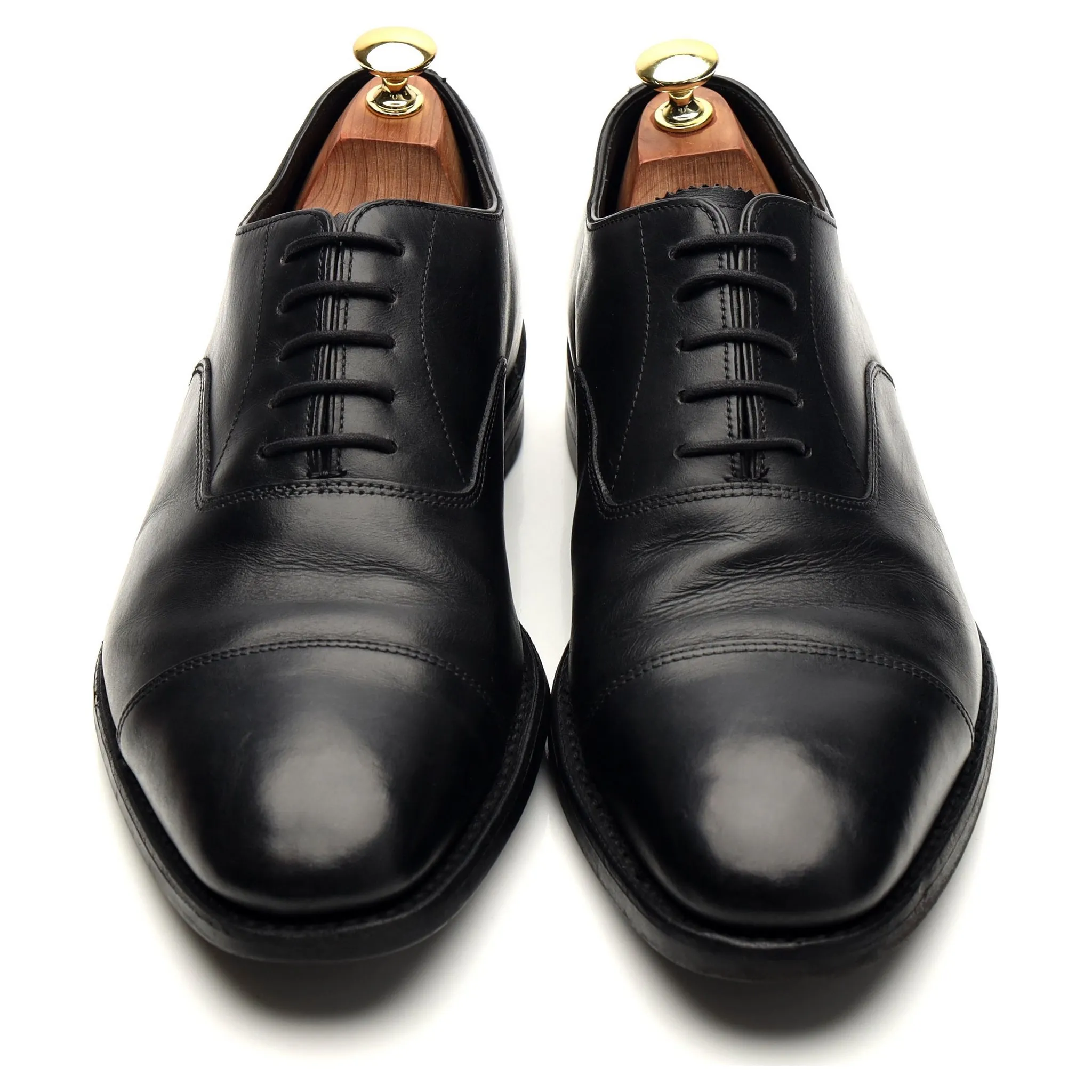 1880 'Aldwych' Black Leather Oxford UK 9.5 F