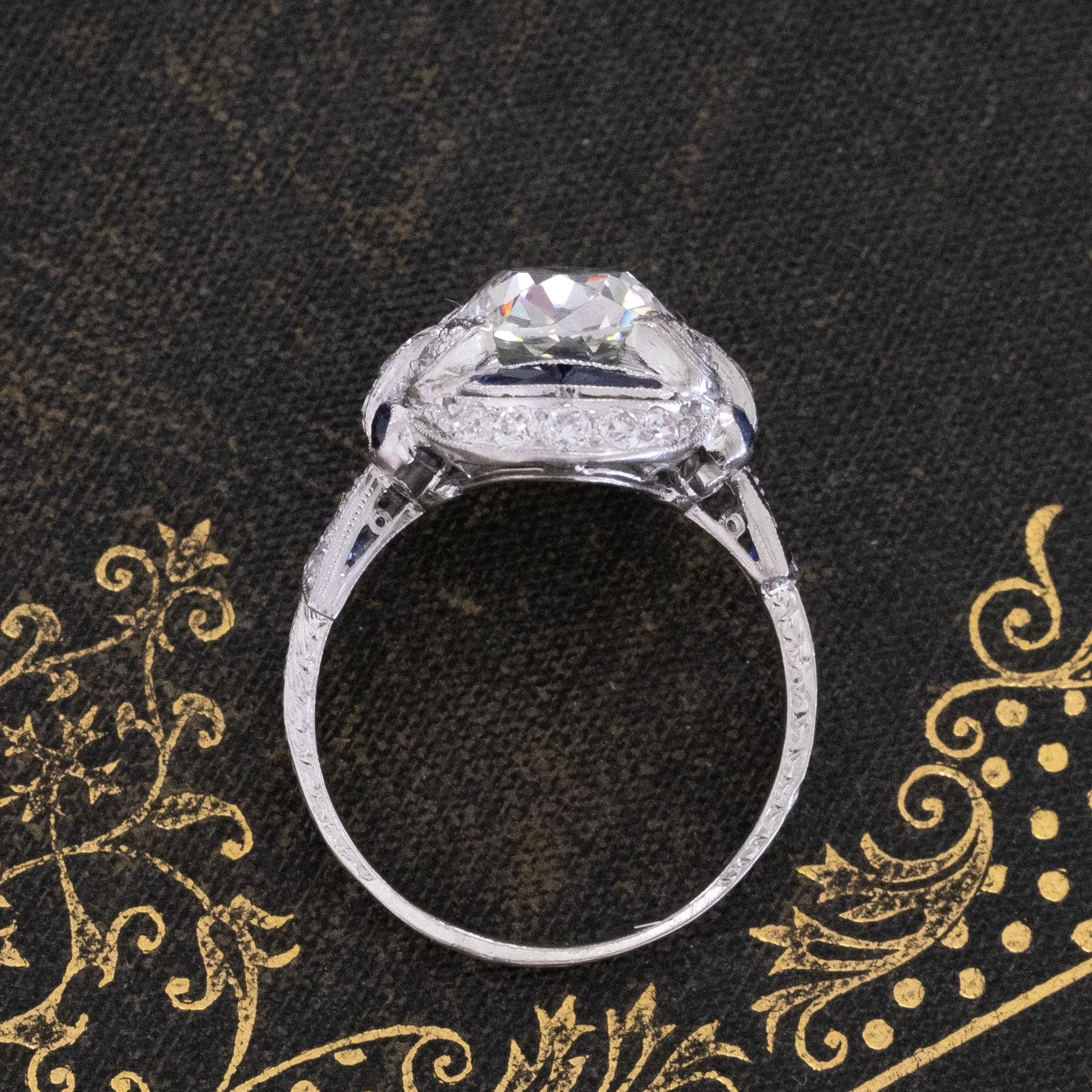 2.54ct Edwardian Oval Cut Diamond Solitaire, GIA K SI1