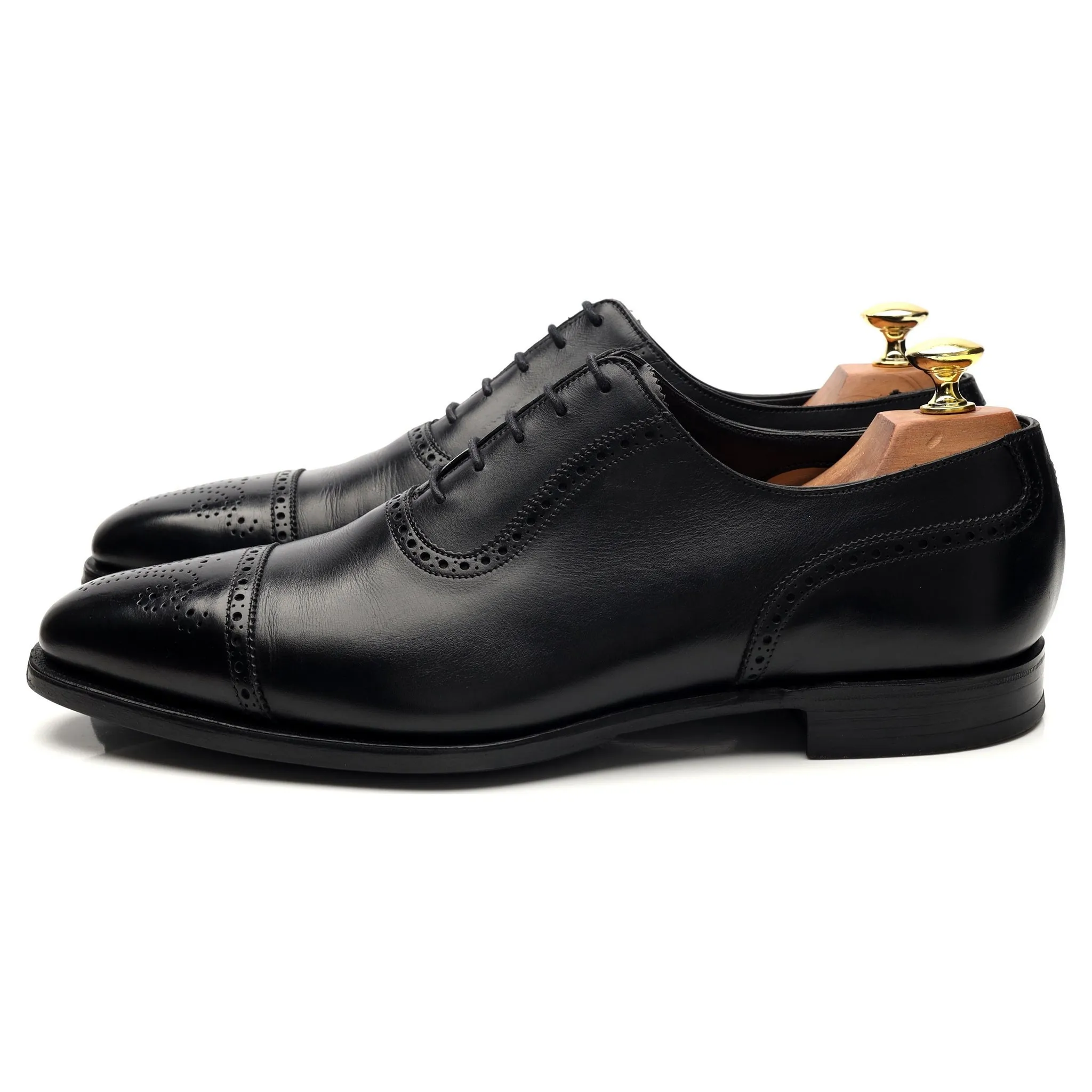 'Adam' Black Leather Oxford UK 8.5 E