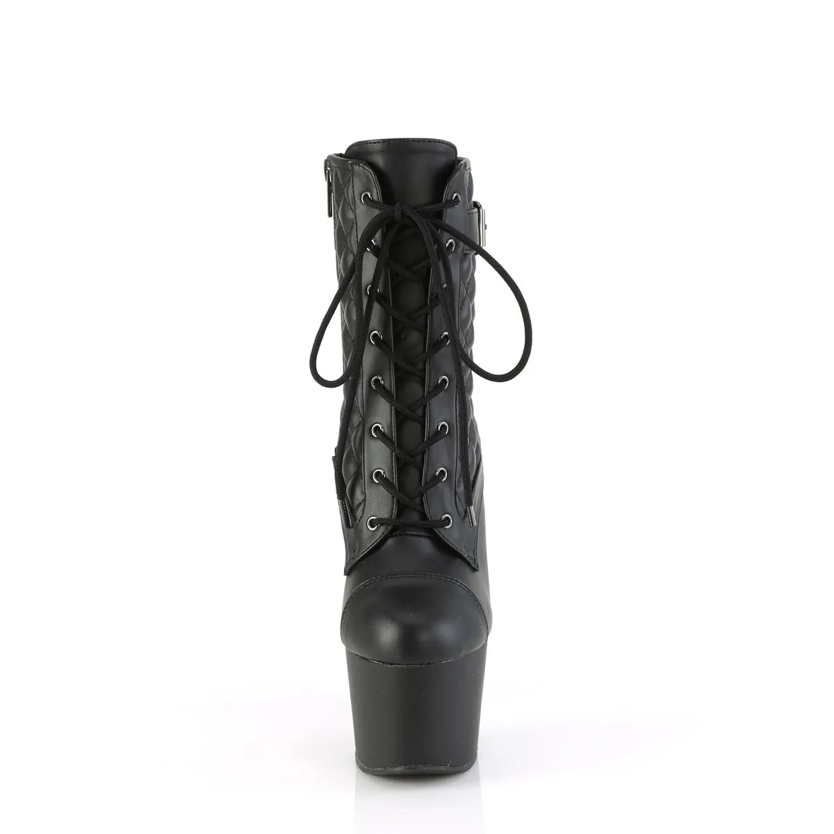 ADORE-1033  Black Faux Le/Black Matte