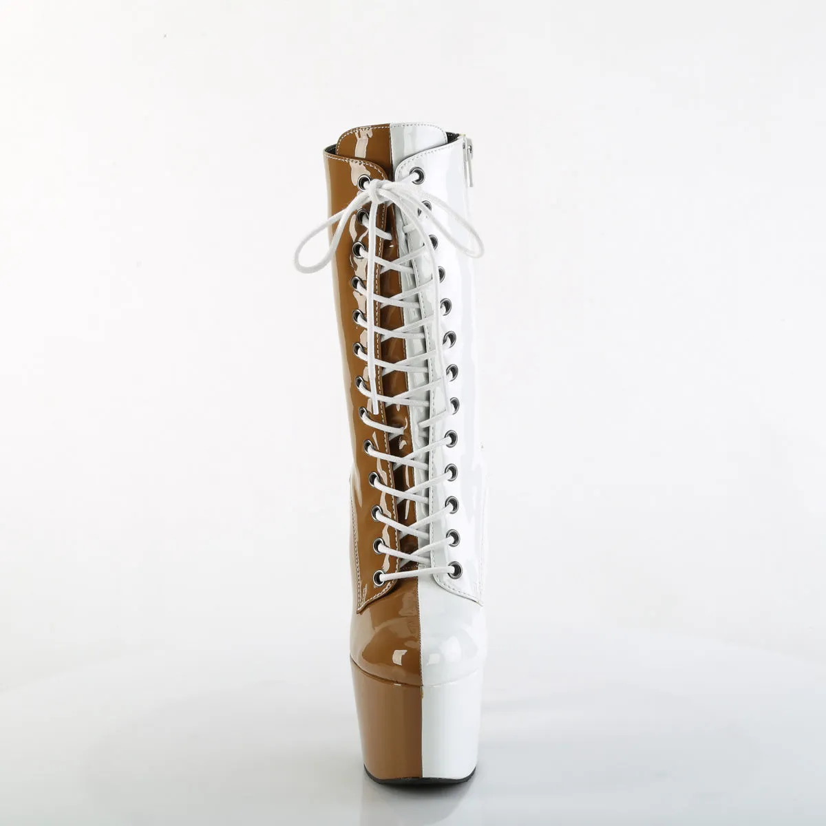 ADORE-1040TT  Taupe-White Patent/Taupe-White