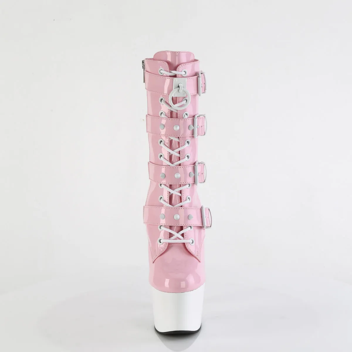 ADORE-1046TT  Baby Pink Holo Patent/White