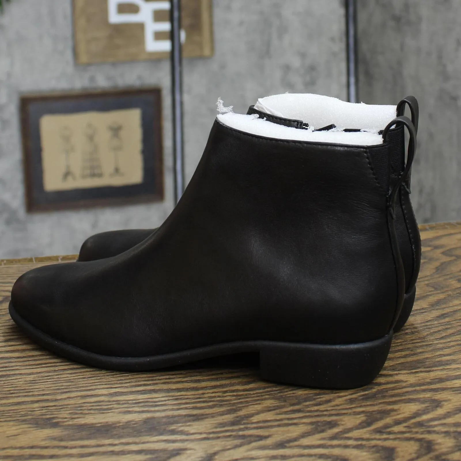 Aerosoles Women's Spencer Ankle Boot SPENCER Black Leather 7M