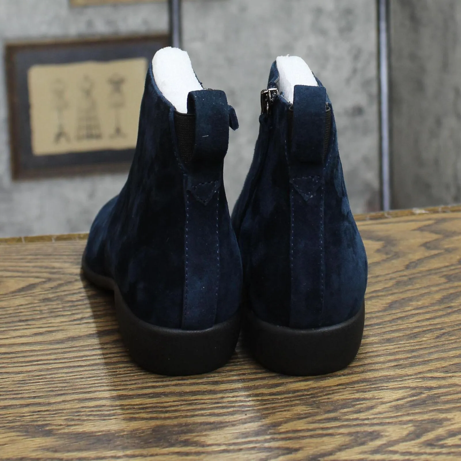 Aerosoles Women's Spencer Ankle Boot SPENCER Navy Suede Blue 7M