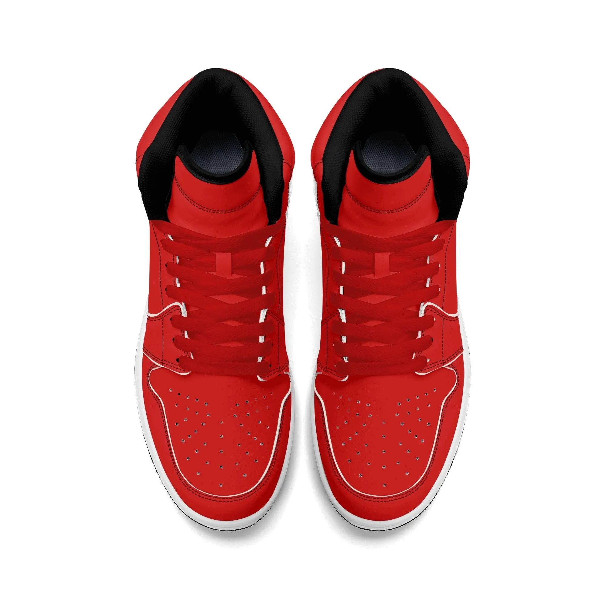 All Red High Top Sneakers