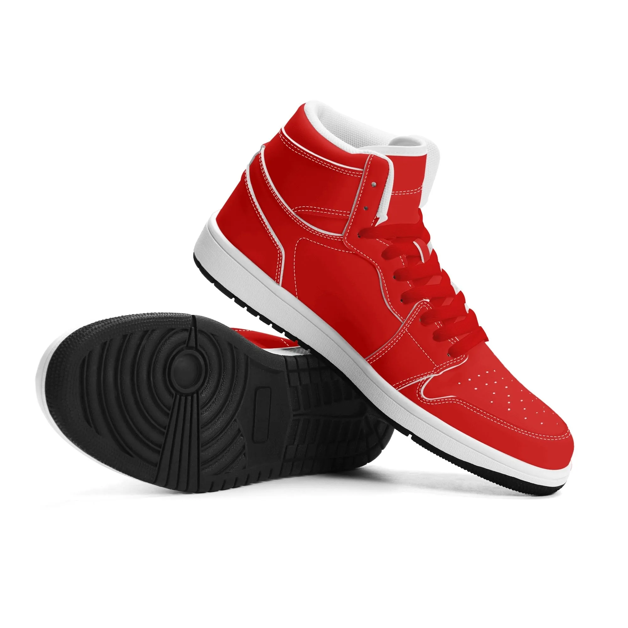 All Red High Top Sneakers
