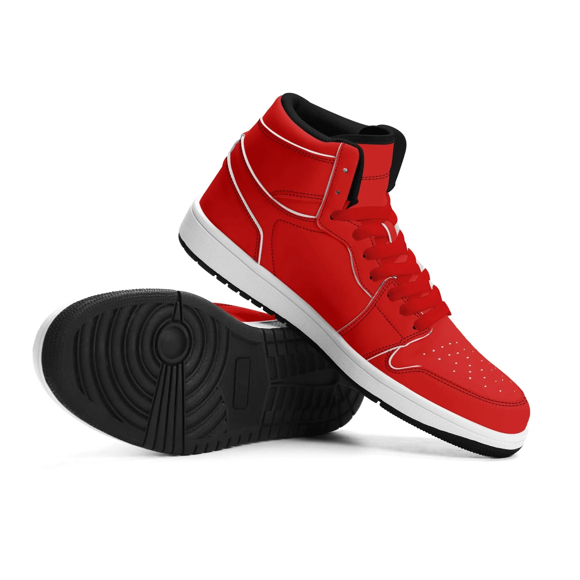 All Red High Top Sneakers