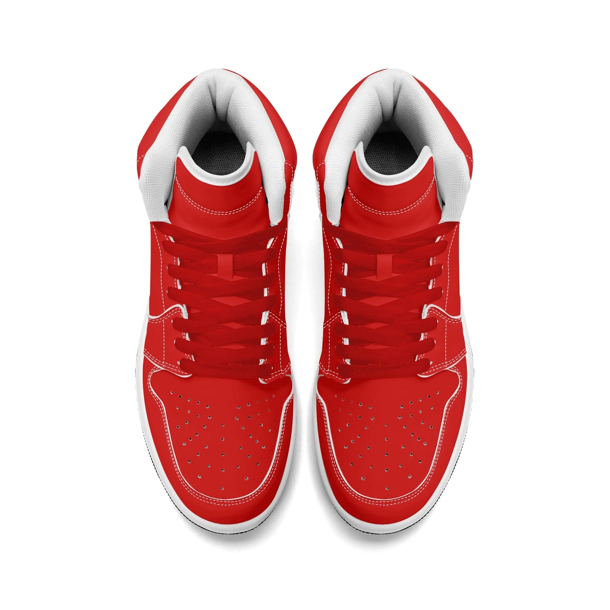 All Red High Top Sneakers