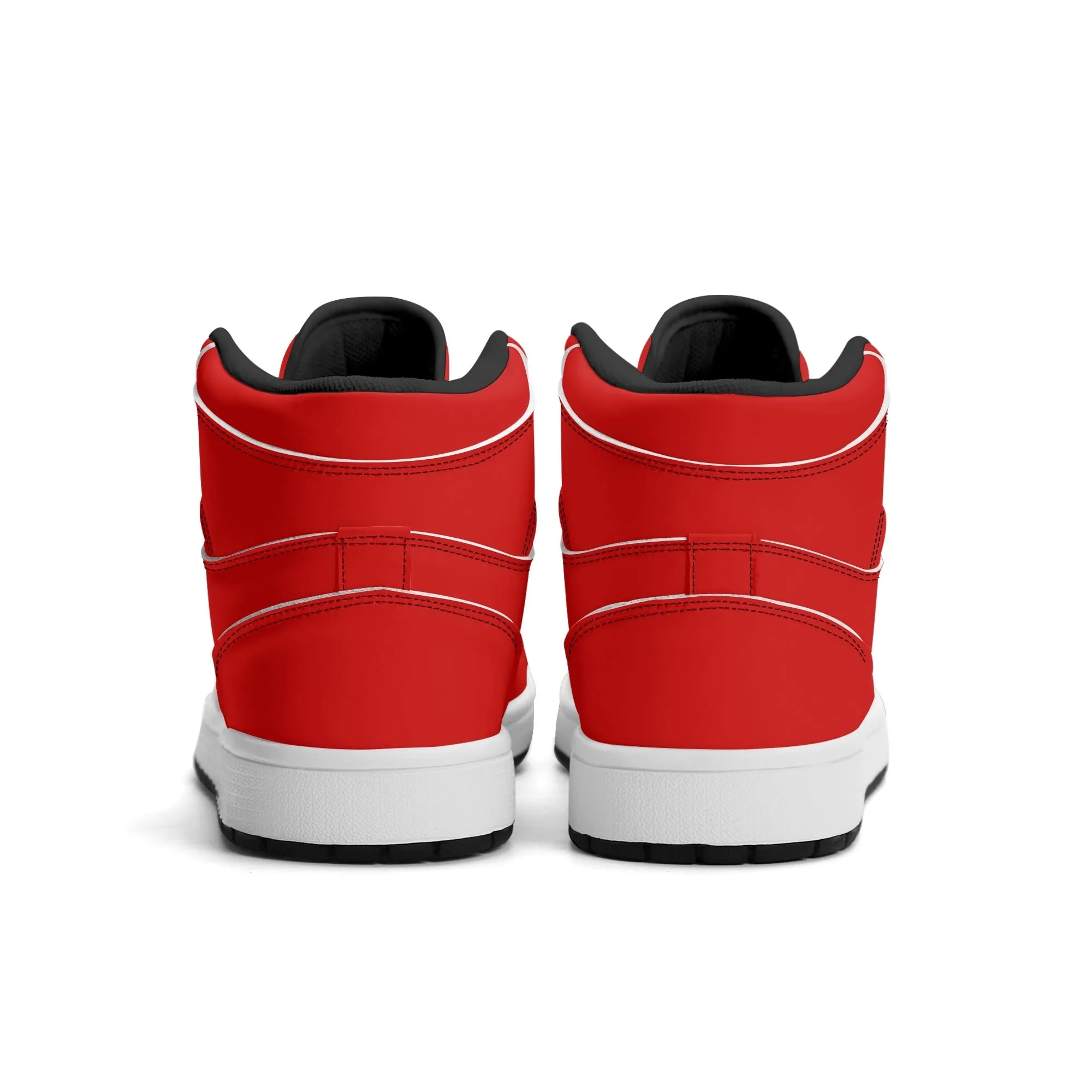 All Red High Top Sneakers