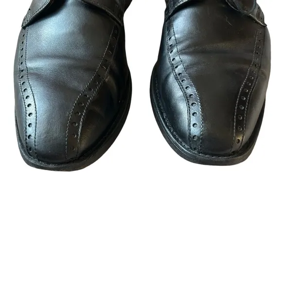 Allen Edmonds Wendell black leather dress shoes size 11B Brogue oxfords business
