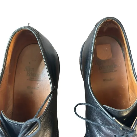 Allen Edmonds Wendell black leather dress shoes size 11B Brogue oxfords business