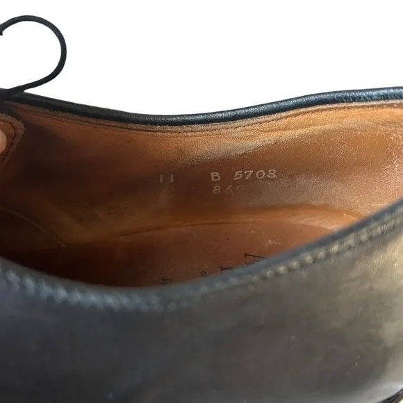 Allen Edmonds Wendell black leather dress shoes size 11B Brogue oxfords business