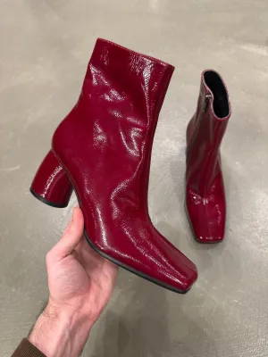 Ann Demeulemeester red ankle boots
