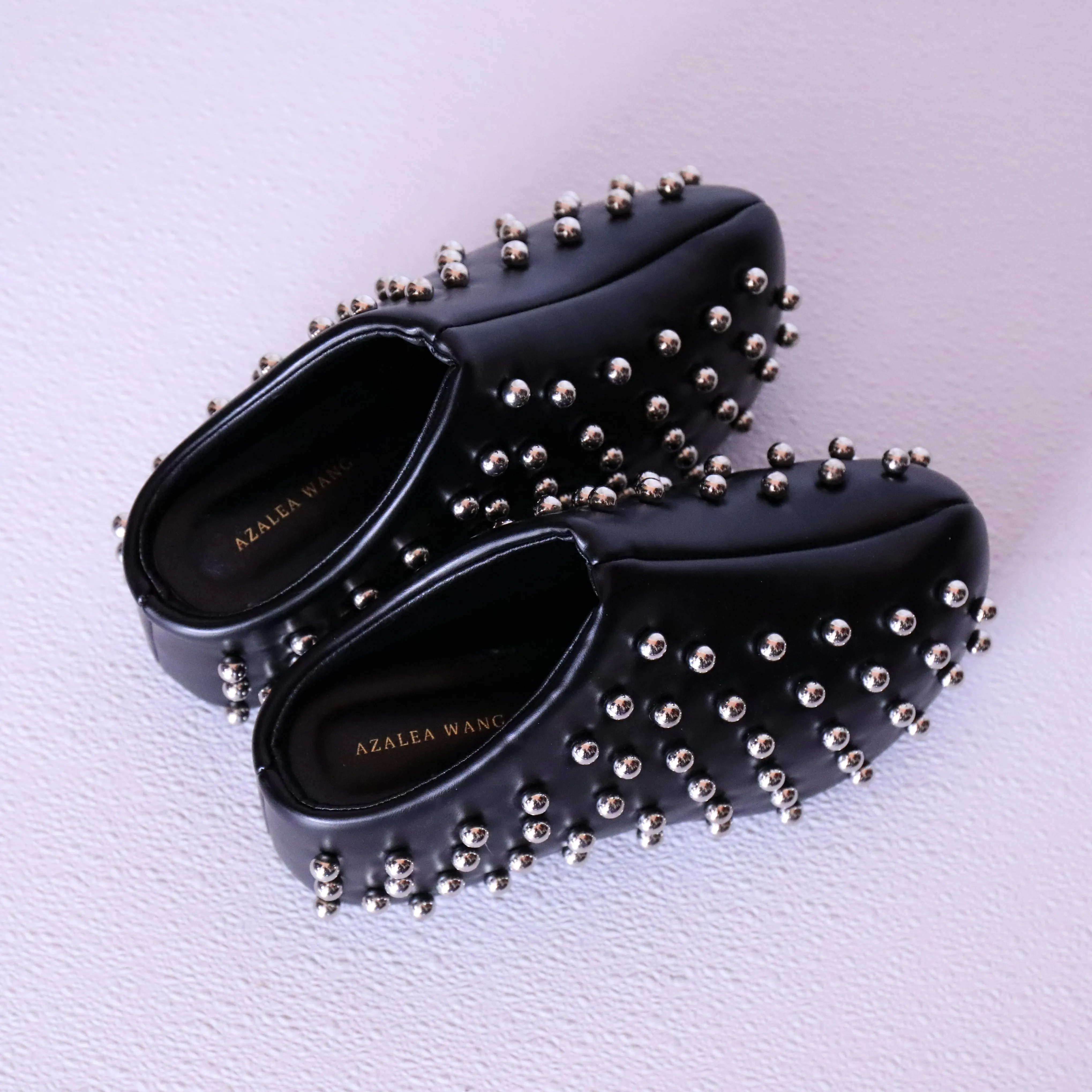 Azalea Wang Chunky Platform Studded Clogs