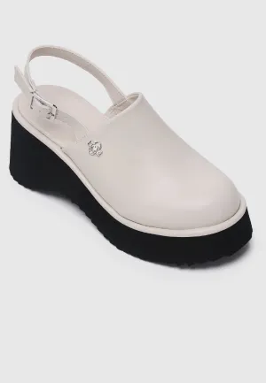 Be Happy Platform Clogs (Almond)