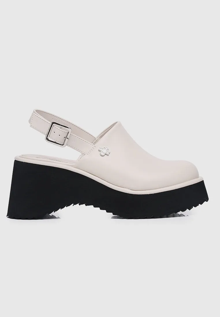 Be Happy Platform Clogs (Almond)