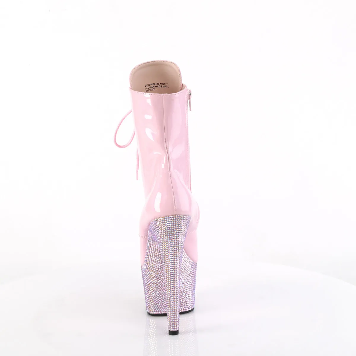 BEJEWELED-1020-7  Baby Pink Holo Patent/Baby Pink AB RS