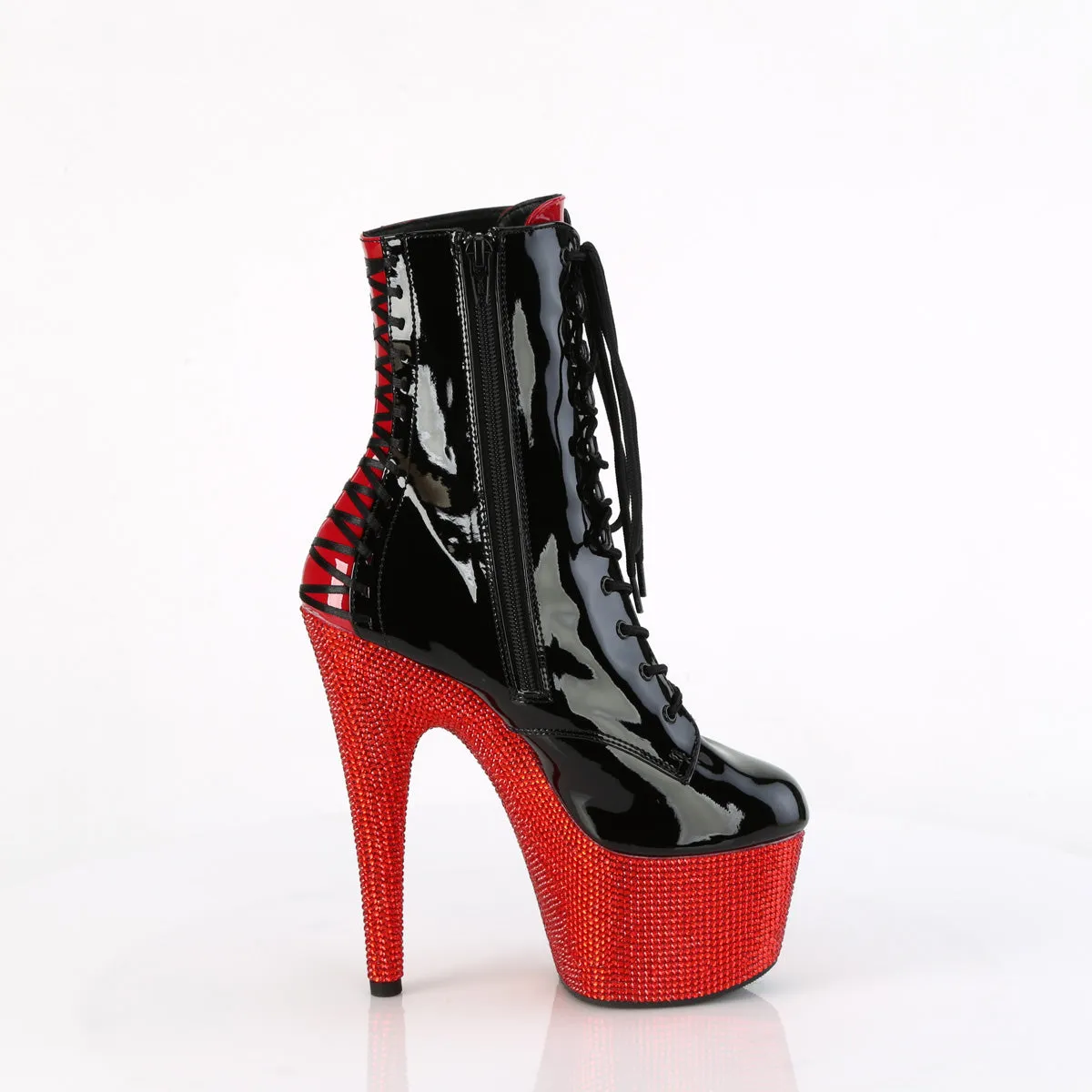 BEJEWELED-1020FH-7  Black-Red Patent/Red RS