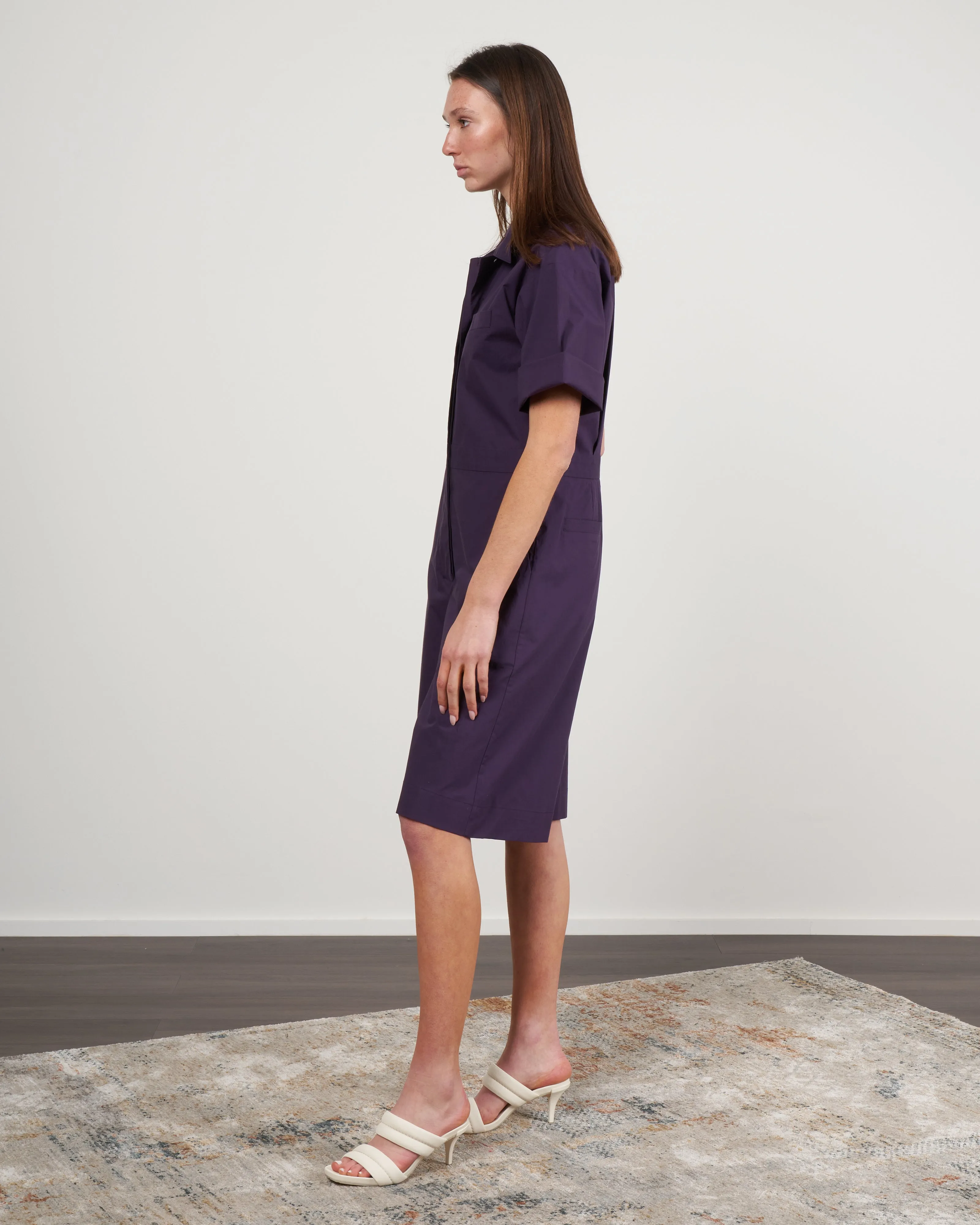 birk jumpsuit - eggplant