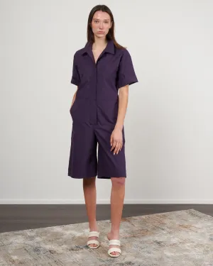 birk jumpsuit - eggplant