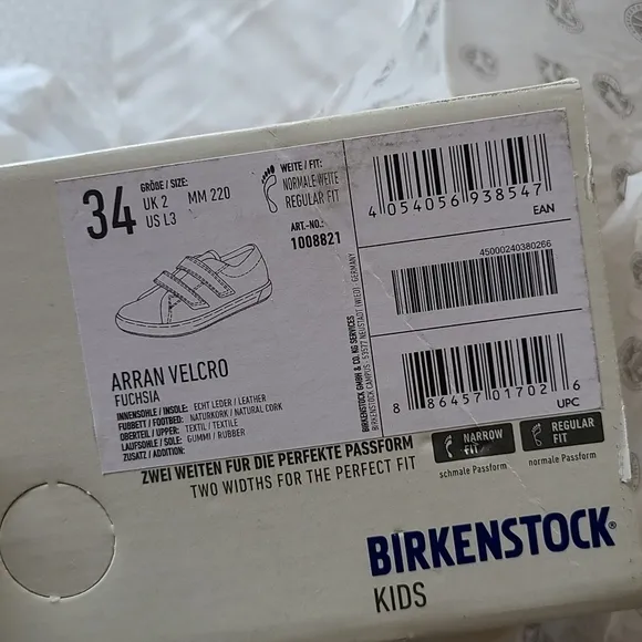 Birkenstock girl's canvas sneaker