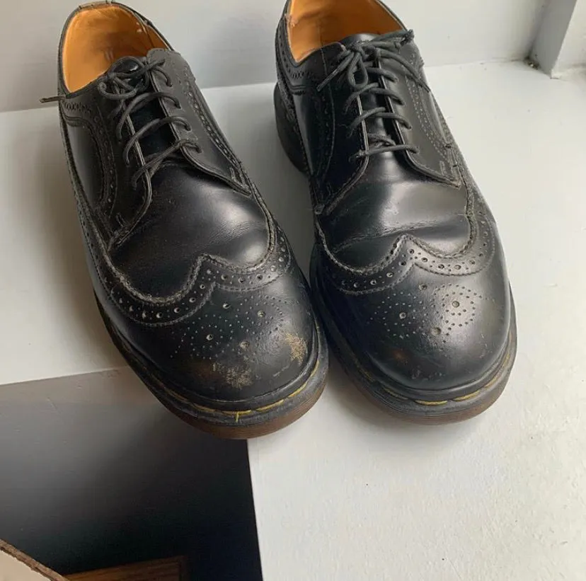 Black Brogue Oxfords