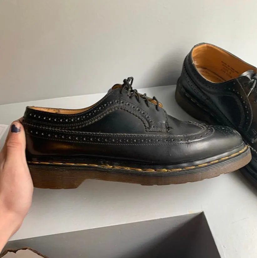 Black Brogue Oxfords