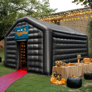Black Inflatable Night Club Disco Tent with Logo
