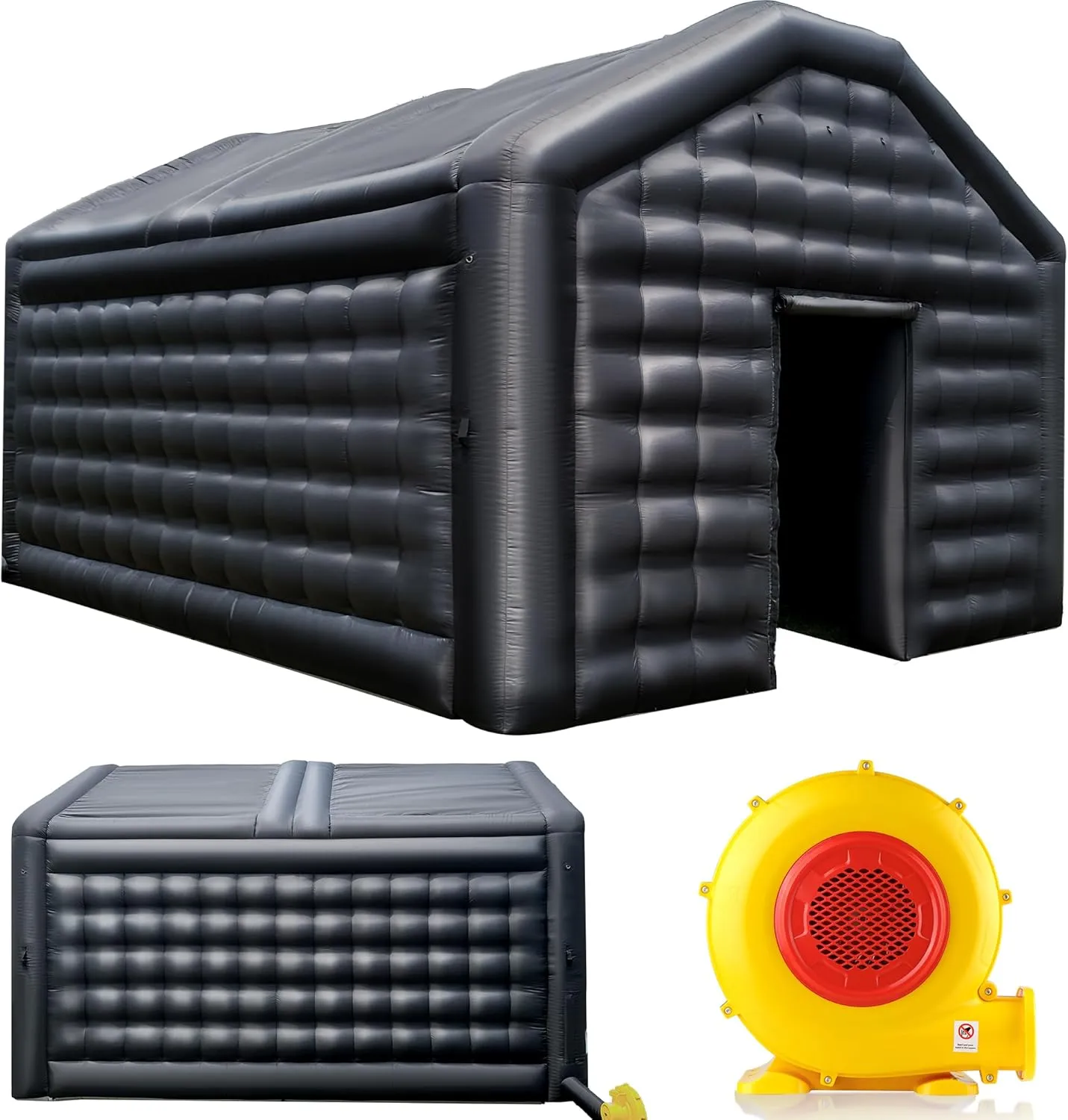 Black Inflatable Night Club Disco Tent with Logo