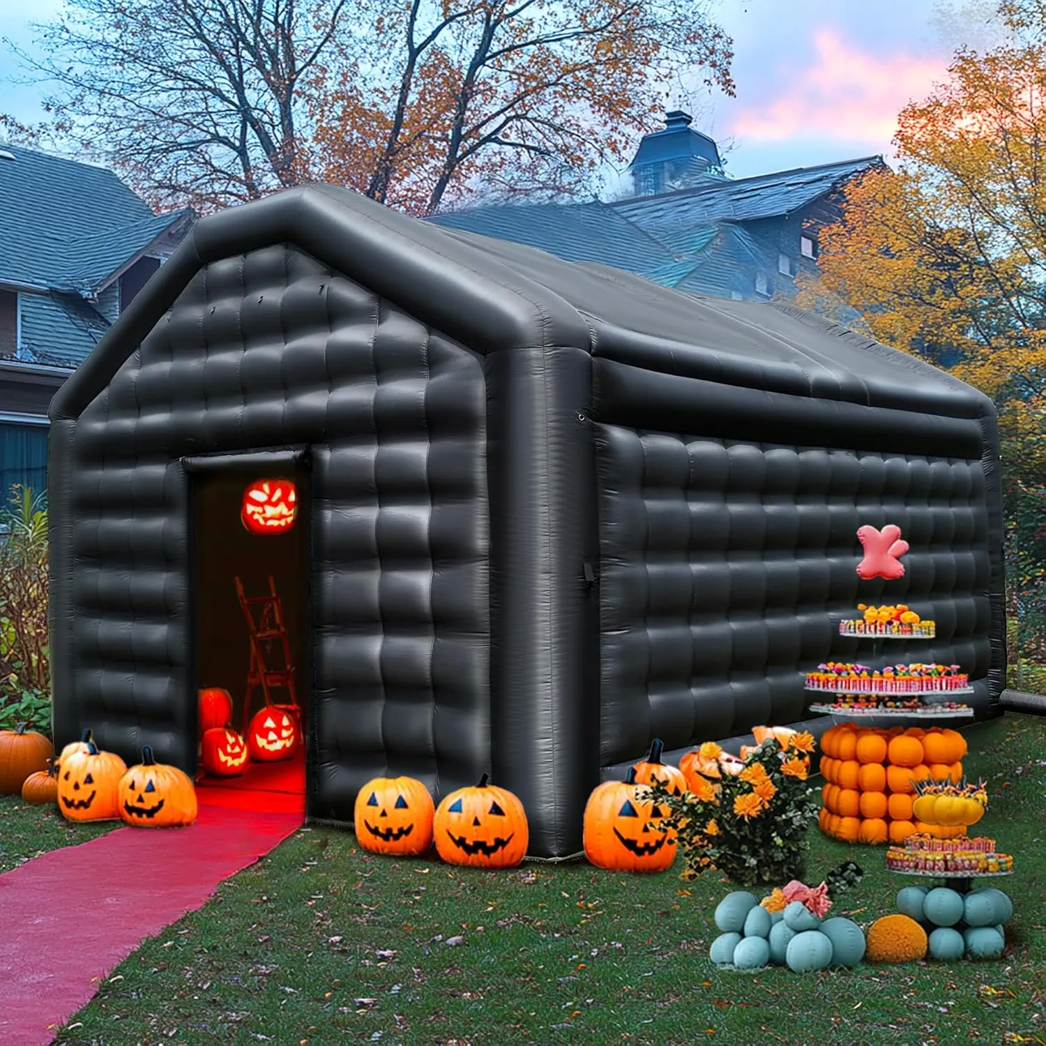 Black Inflatable Night Club Disco Tent with Logo