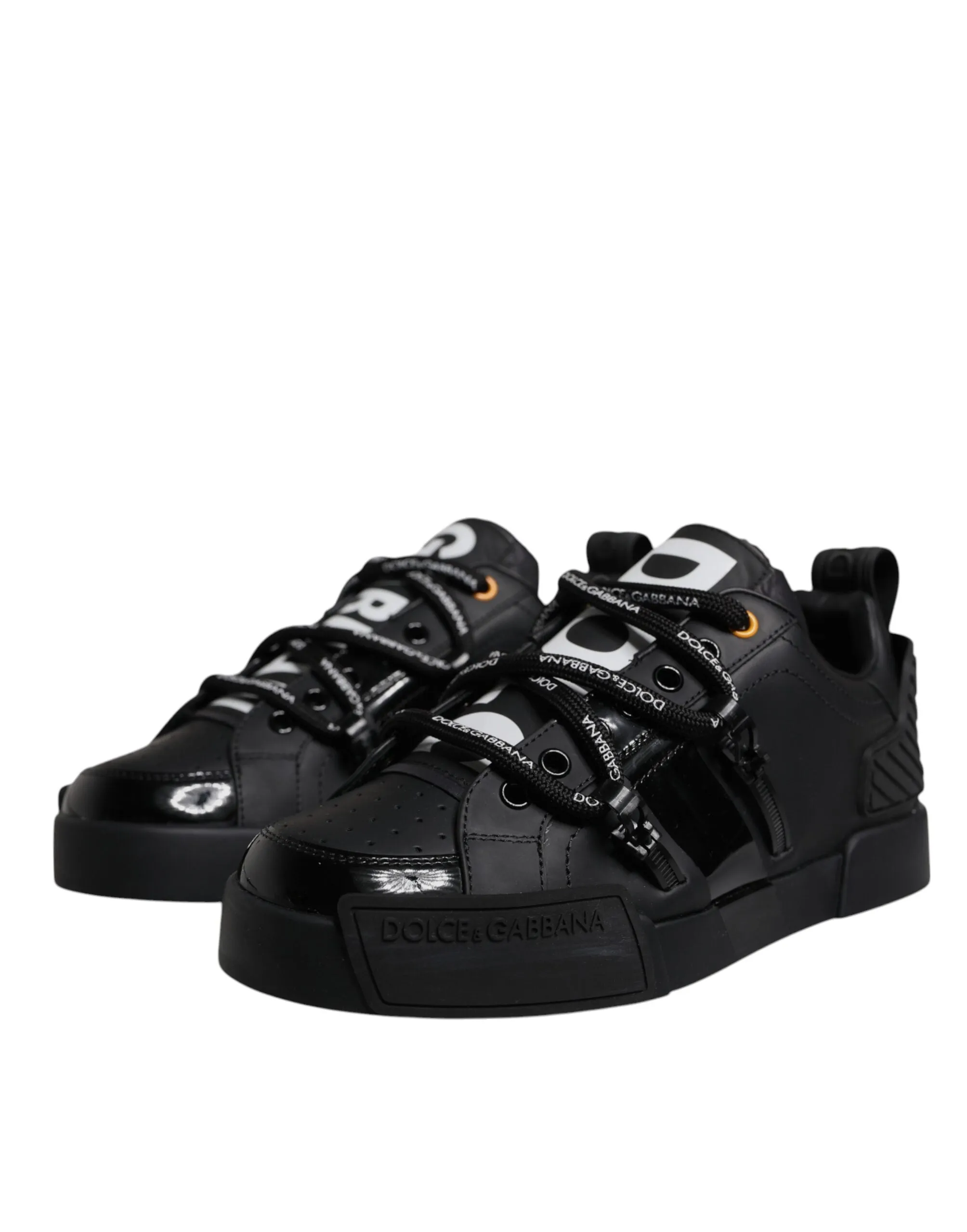 Black Low Top Portofino Men Sneakers Shoes