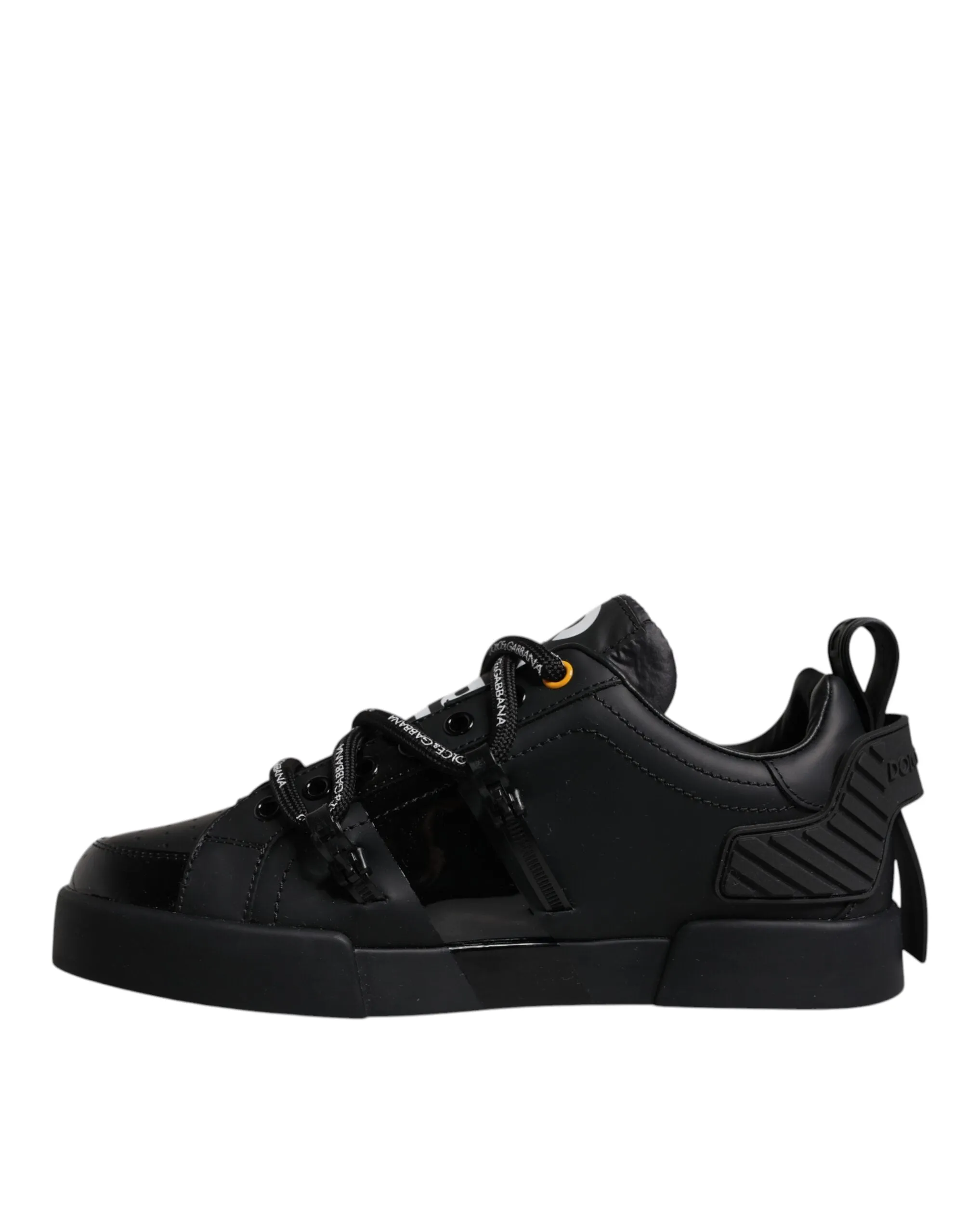 Black Low Top Portofino Men Sneakers Shoes