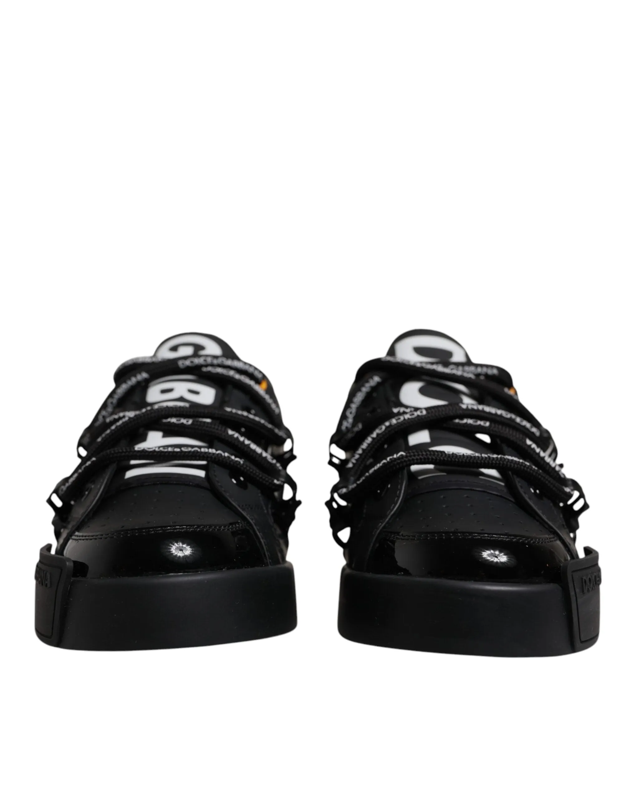 Black Low Top Portofino Men Sneakers Shoes