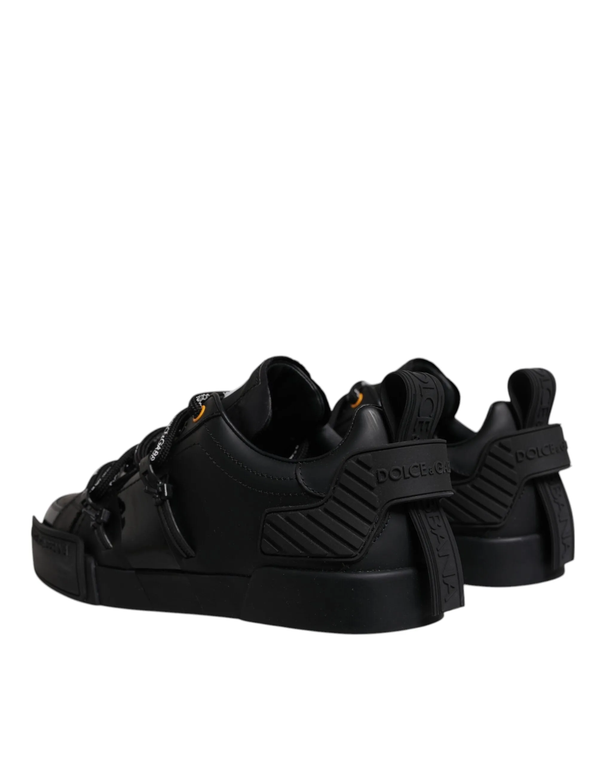 Black Low Top Portofino Men Sneakers Shoes