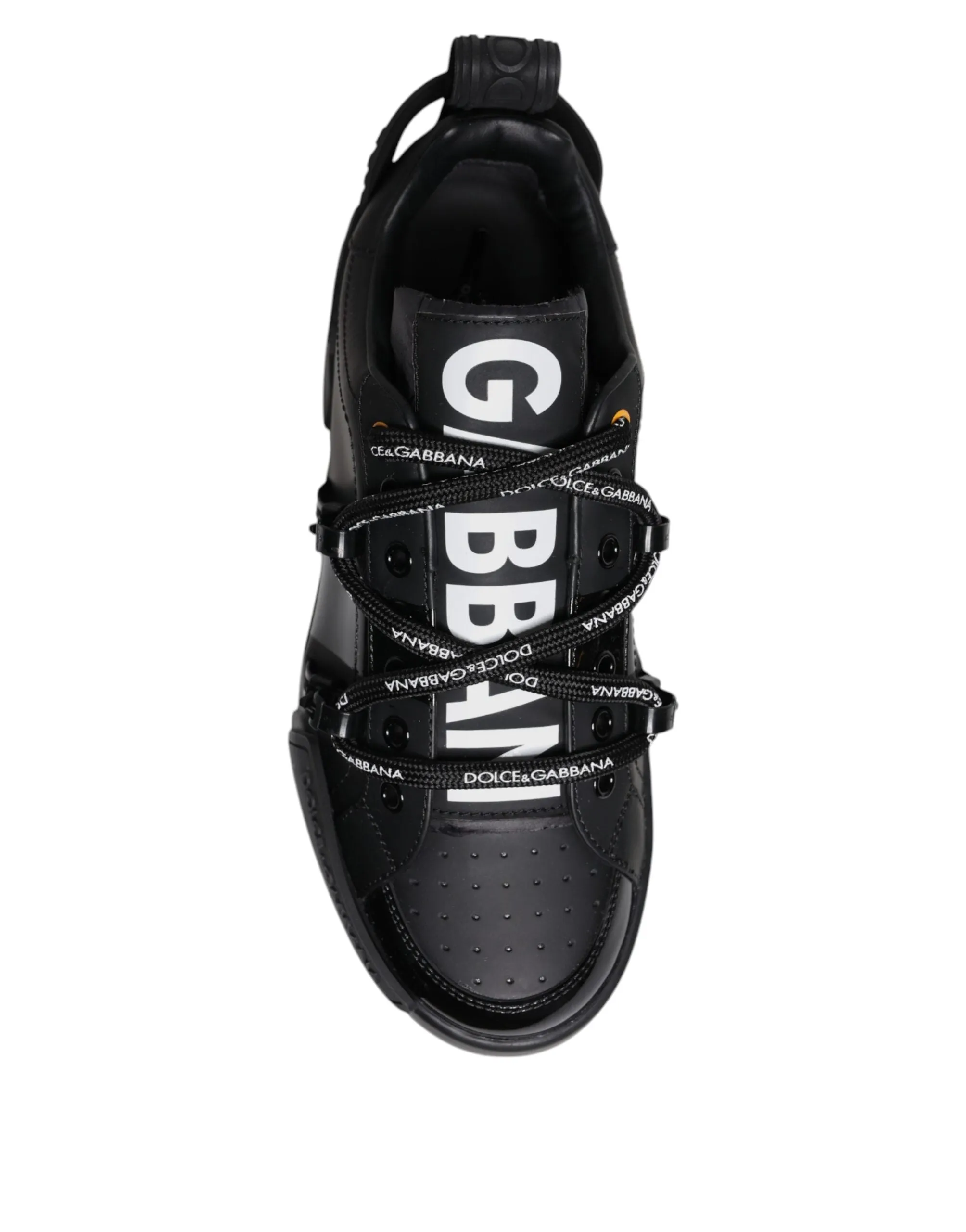 Black Low Top Portofino Men Sneakers Shoes