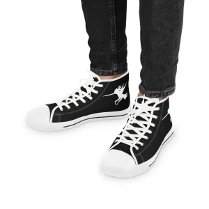 Black Nunchucks Men's High Top Sneakers