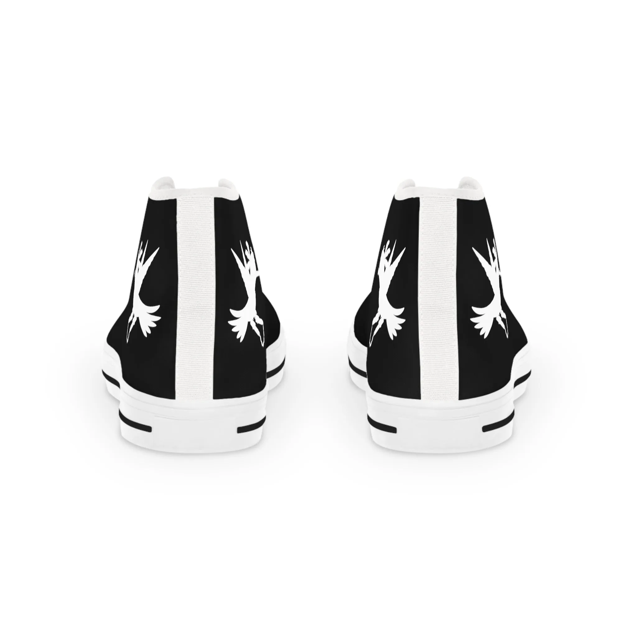 Black Nunchucks Men's High Top Sneakers