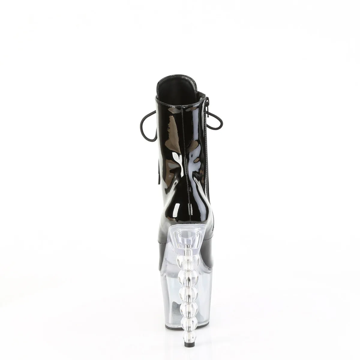 BLISS-1020BC  Black Patent/Black-Clear Ombre