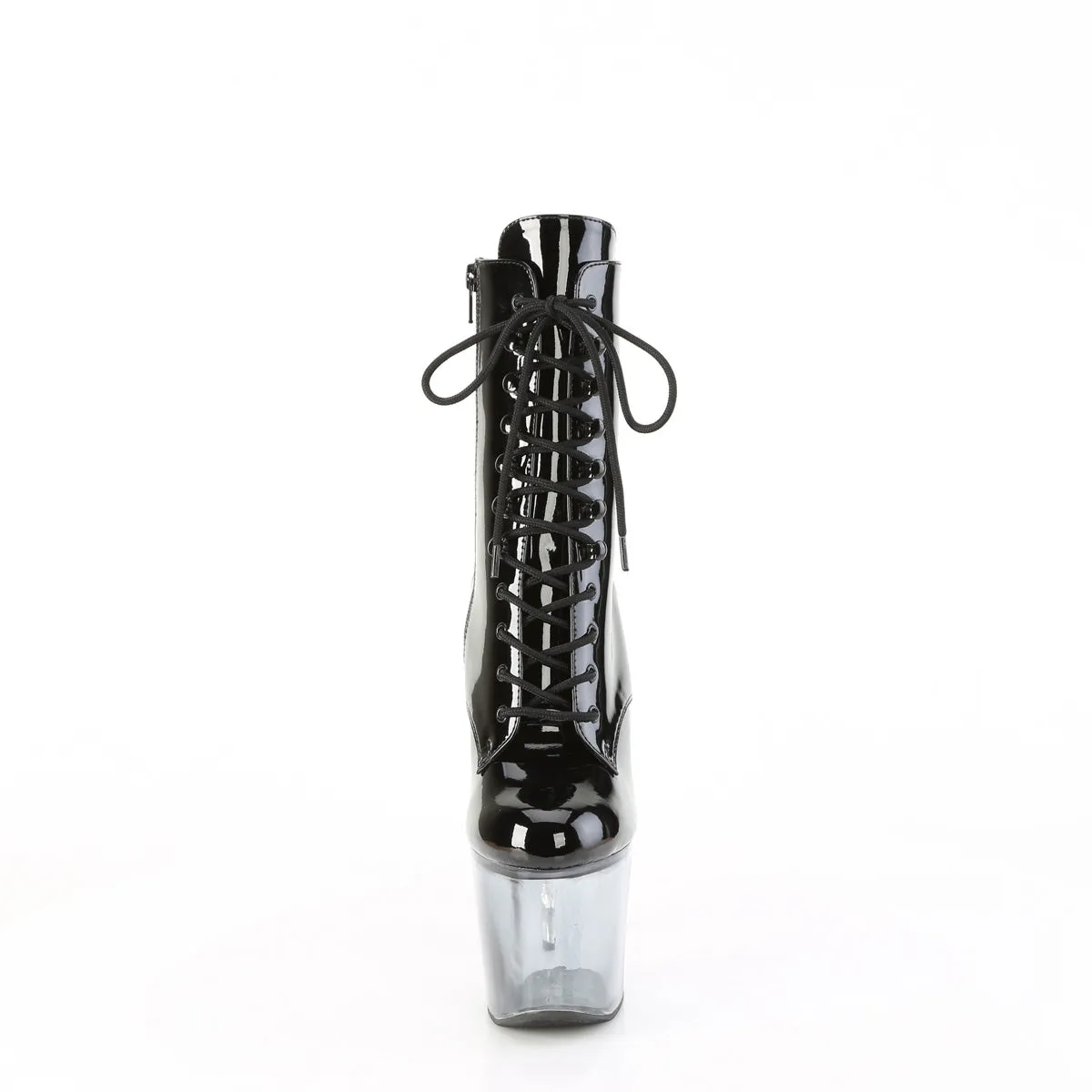 BLISS-1020BC  Black Patent/Black-Clear Ombre