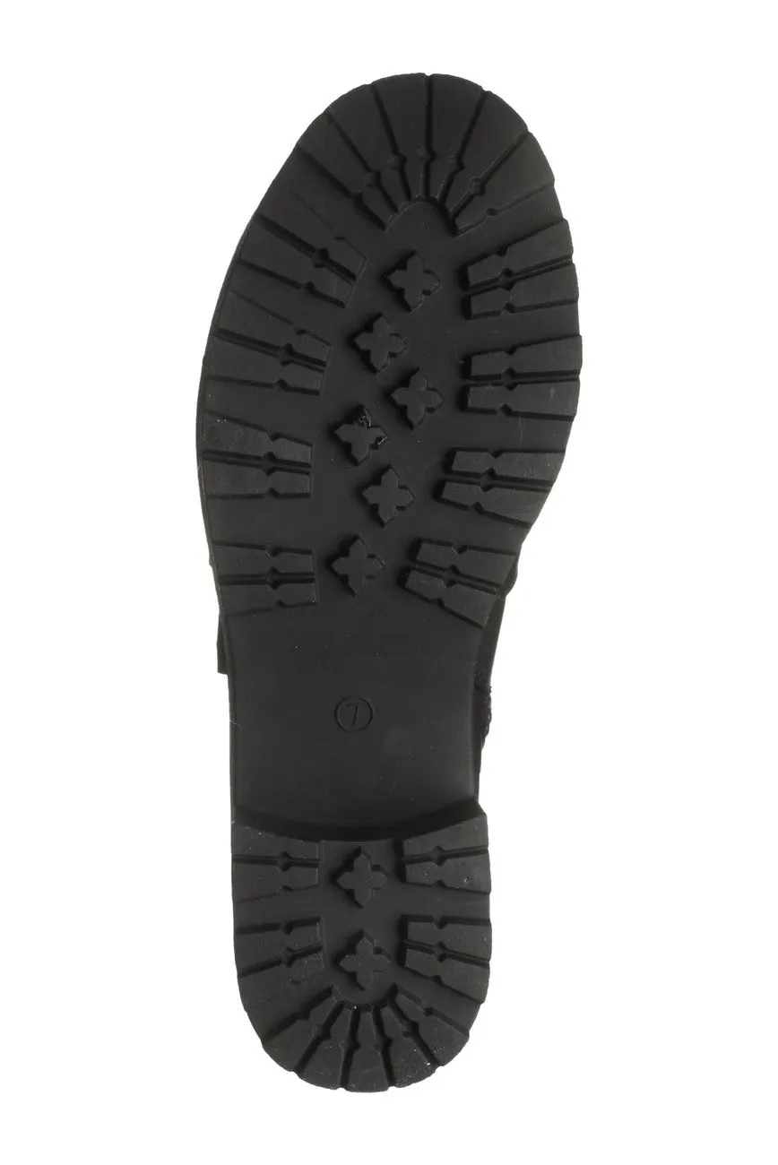 Brand new Women's MIA Chelsey Buckle Combat Boot, Black, Sz 7! Retails $115 