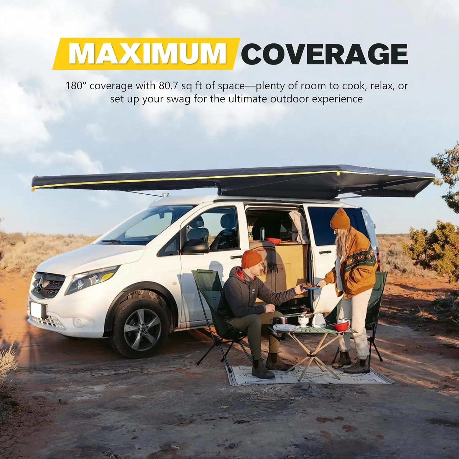 BUNKER INDUST 180 Degree Awning Free Standing