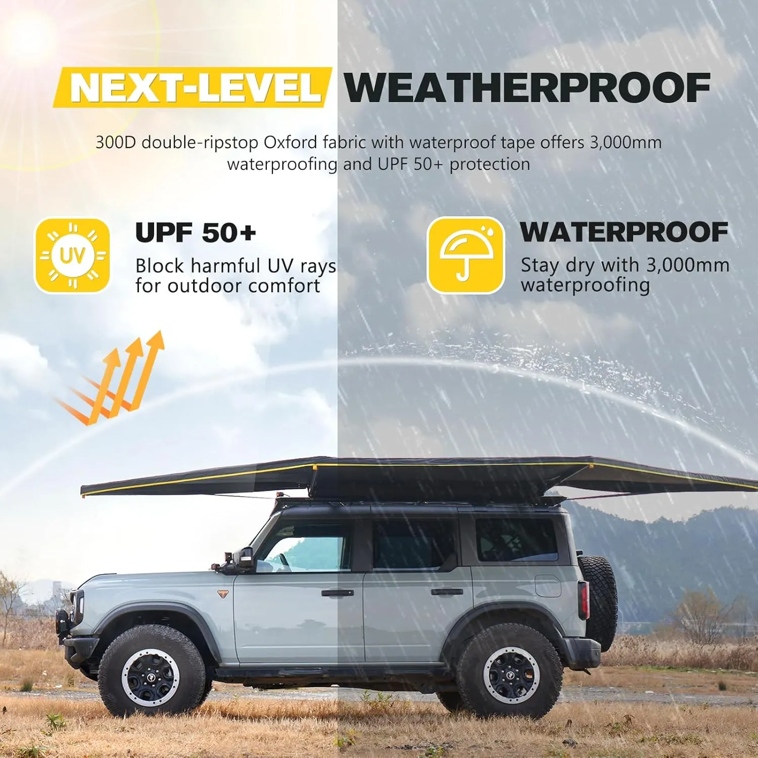 BUNKER INDUST 180 Degree Awning Free Standing
