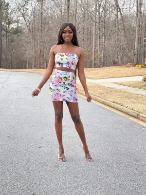 Butterfly Print Skirt Set - FINAL SALE
