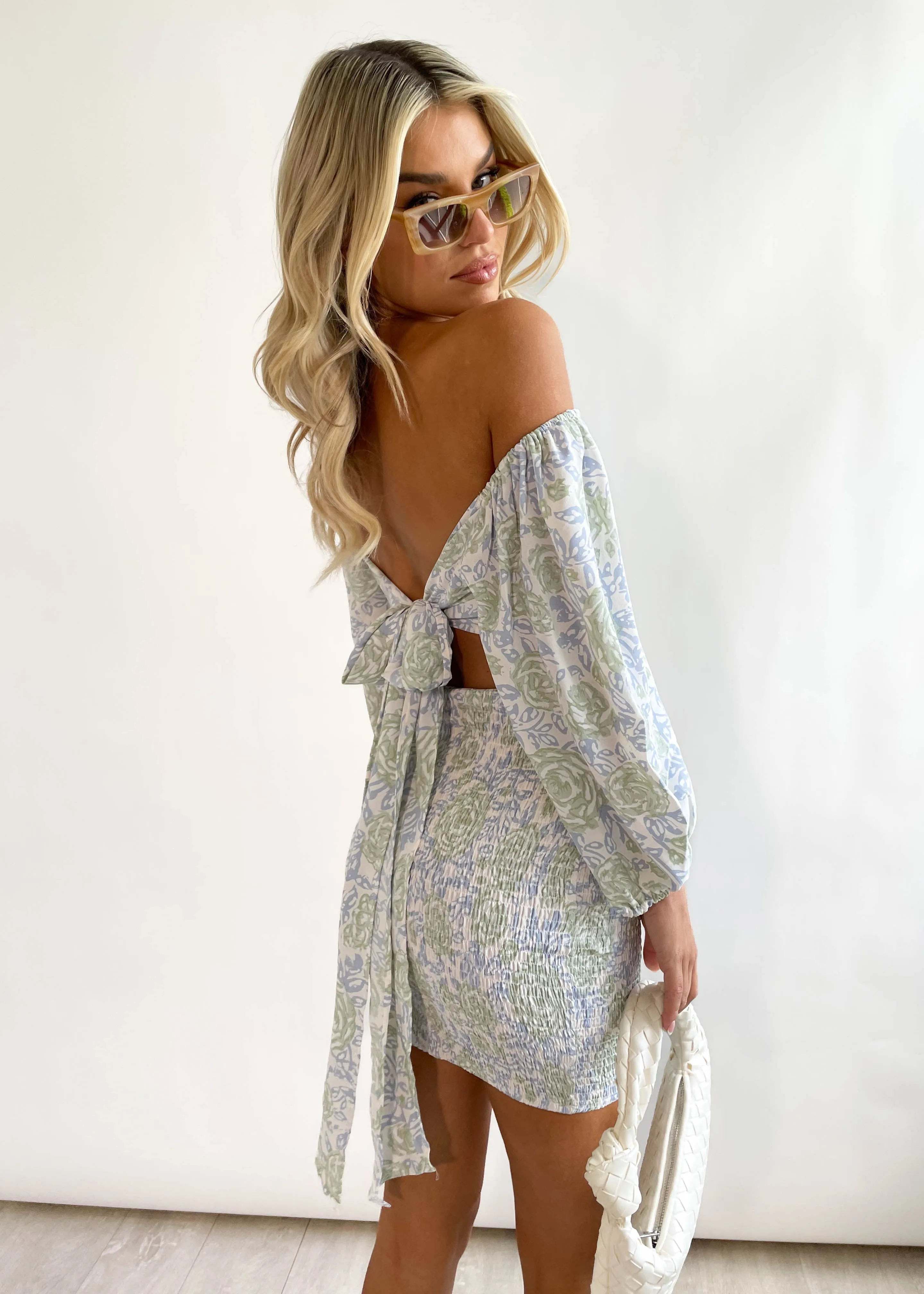 Care Free Dress - Blue Garden
