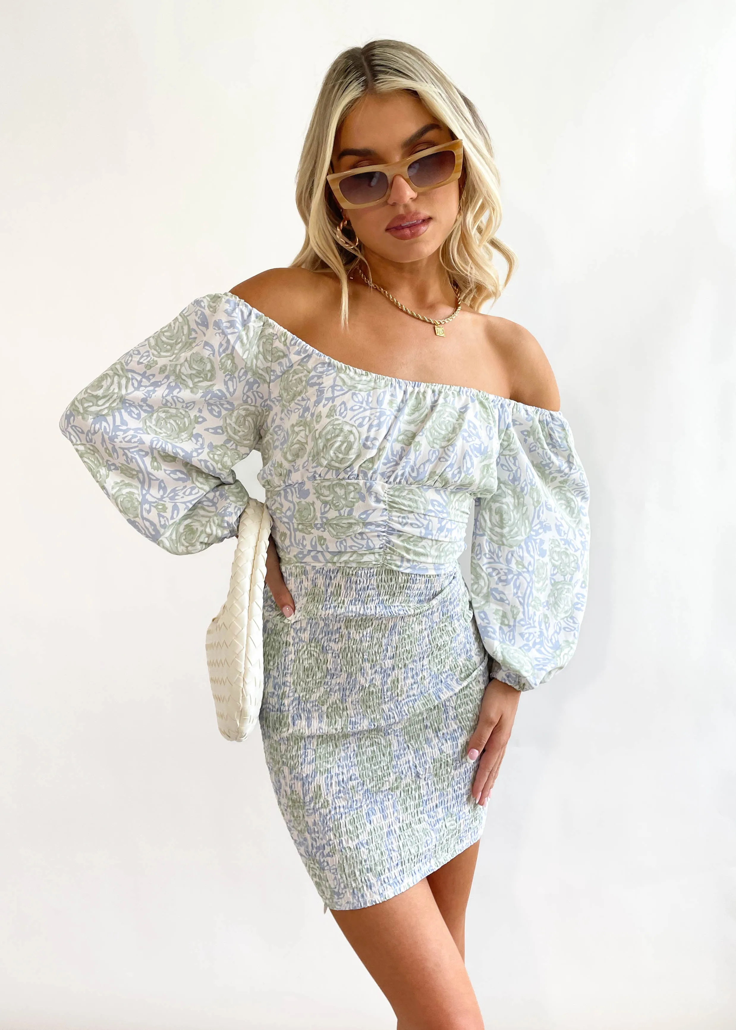 Care Free Dress - Blue Garden