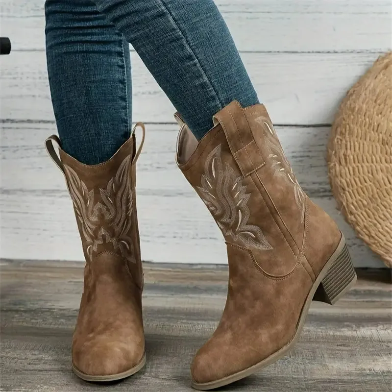 Cavalera | Womens Leather Cowboy Boots – Western Style Cowgirl Boots for Festivals, Everyday Fashion & Country Looks UK